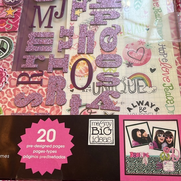 Scrapbook Album Box Mambi Kit NWT includes Album, Stickers, Ribbons, Papers Y2K - Picture 3 of 5